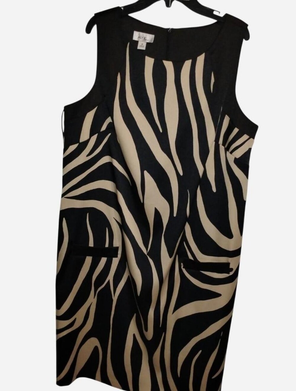 ALYX Limited Women's Size 16 Zebra Print Sleeveless Shift Dress